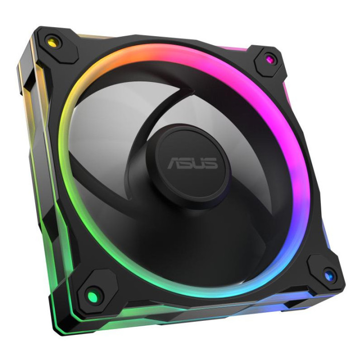 ASUS PRIME MR120 FAN ARGB REVERSE BLACK BOITIER PC VENTILATEUR 12 CM NOIR 