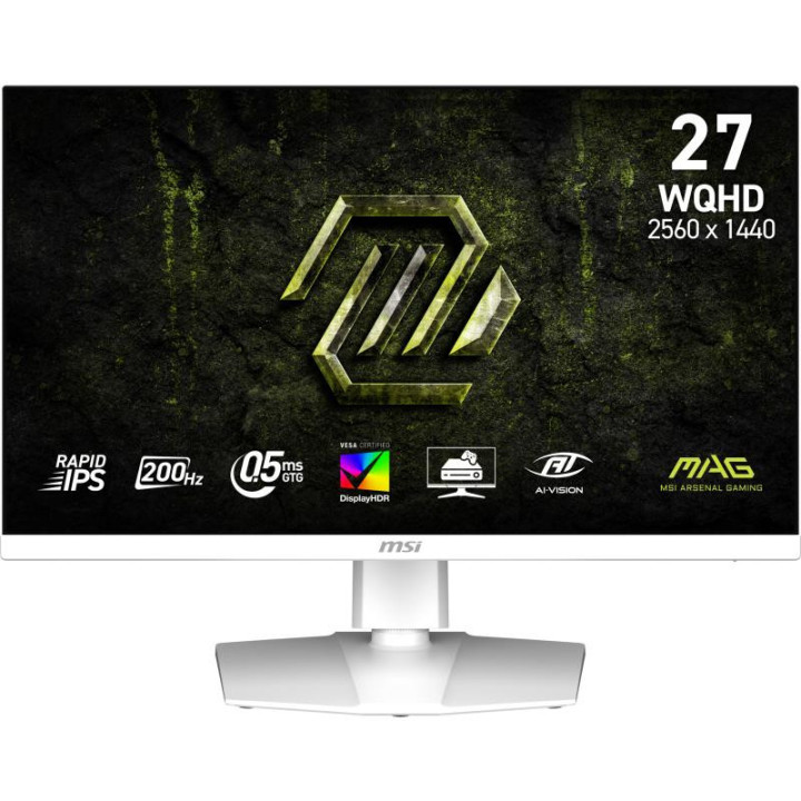 MSI MAG 274QRFW E20 ECRAN PLAT DE PC 68.6 CM (27) 2560 X 1440 PIXELS WIDE QUAD HD LCD BLANC 