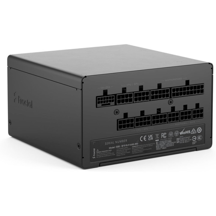 FRACTAL ION 3 GOLD 850W BLACK . EU CORD 