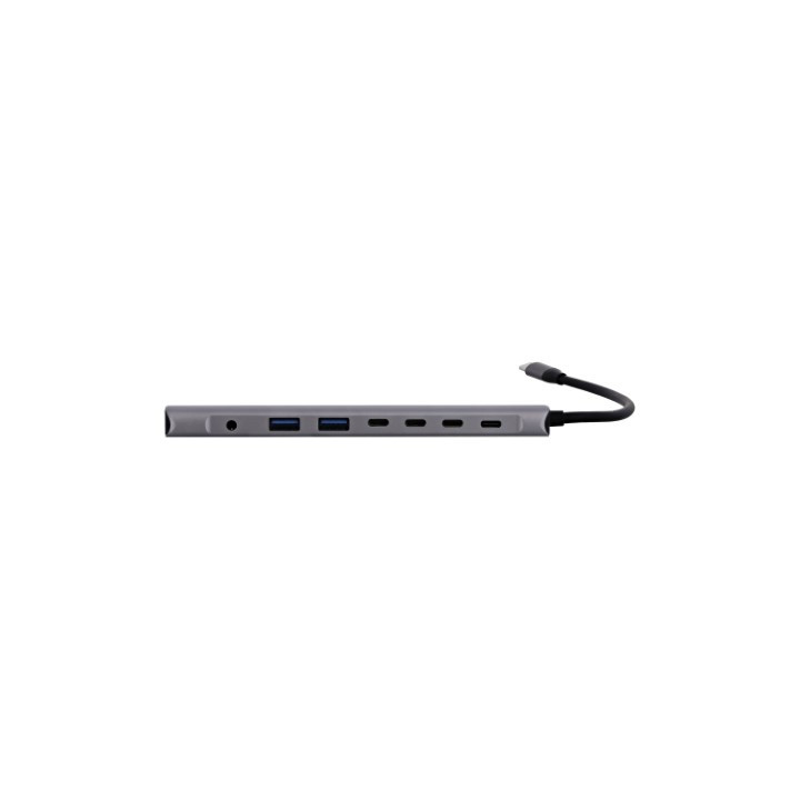 T'nB ICLICK HUB USB-C/8 PORTS/GRIS