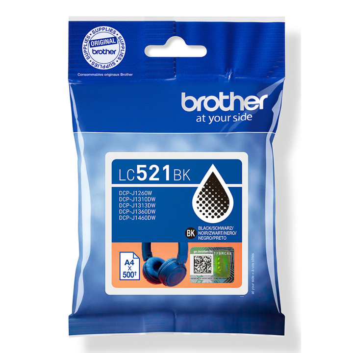 Brother CARTOUCHE D'ENCRE LC521BK - NOIR