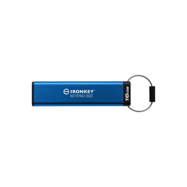 KINGSTON TECHNOLOGY IRONKEY KEYPAD 200 DE 16 GO. FIPS 140-3 NIVEAU 3 (EN ATTENTE). CHIFFREMENT AES-256 