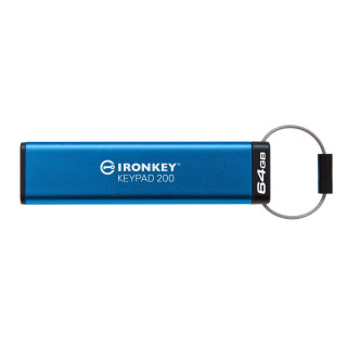 KINGSTON TECHNOLOGY IRONKEY KEYPAD 200 DE 64 GO. FIPS 140-3 NIVEAU 3 (EN ATTENTE). CHIFFREMENT AES-256 