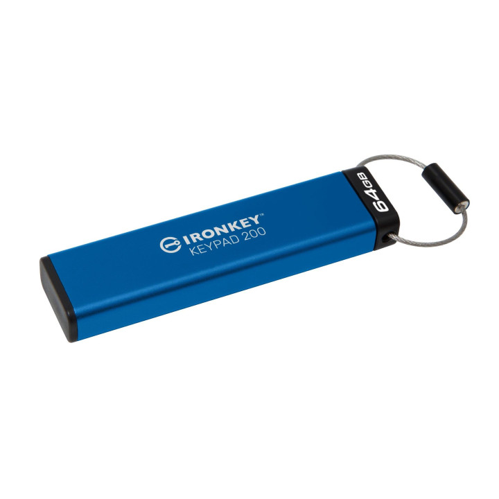 KINGSTON TECHNOLOGY IRONKEY KEYPAD 200 DE 64 GO. FIPS 140-3 NIVEAU 3 (EN ATTENTE). CHIFFREMENT AES-256 