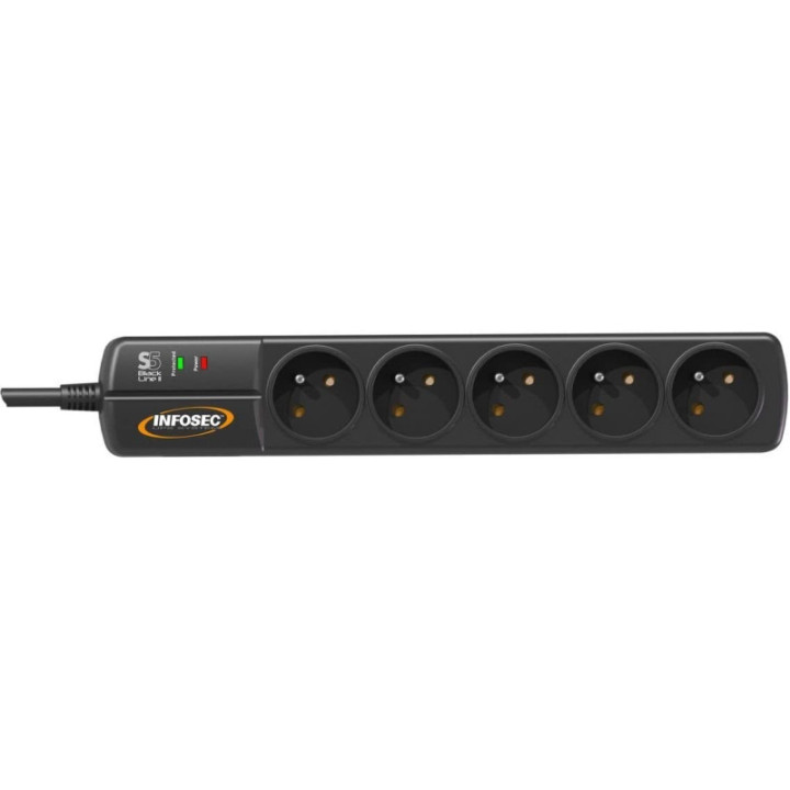 INFOSEC S5 BLACK LINE II - 5 PRISES 