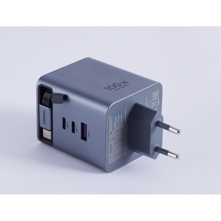 UGREEN CHARGEUR RAPIDE 100 W + CABLE AVEC ROULEAU *65828 