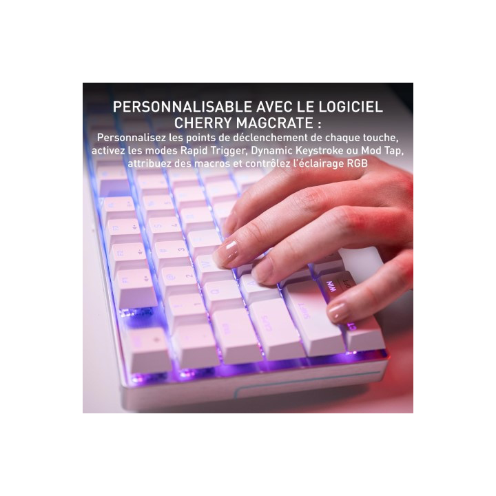 Cherry MX 8.2 PRO TMR - SANS FIL/TKL/BLANC