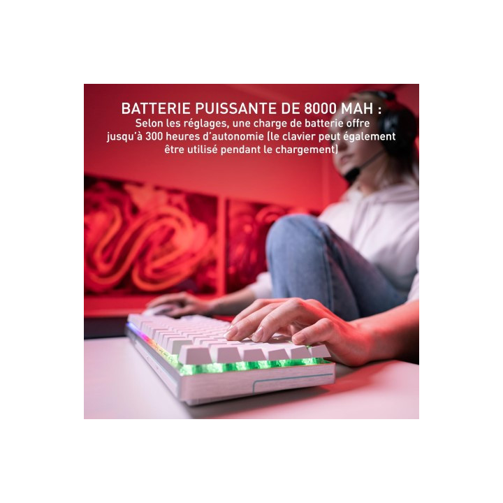 Cherry MX 8.2 PRO TMR - SANS FIL/TKL/BLANC