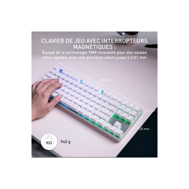 Cherry MX 8.2 PRO TMR - SANS FIL/TKL/BLANC