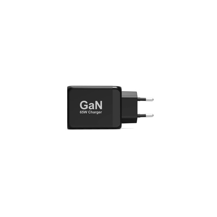 Port CHARGEUR MURAL 65W - USB-C/USB-A - NOIR