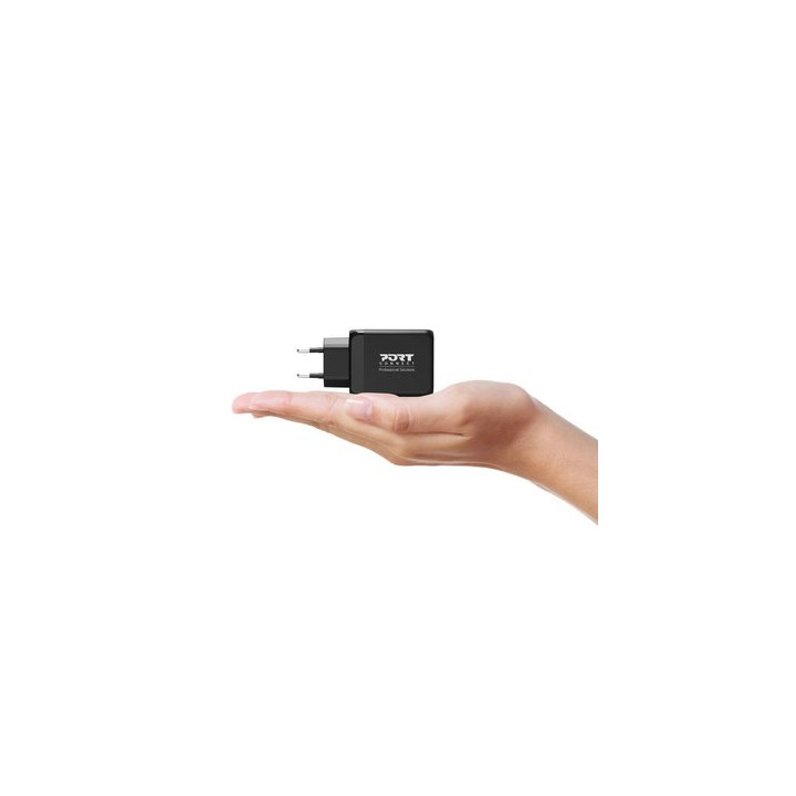 Port CHARGEUR MURAL 65W - USB-C/USB-A - NOIR