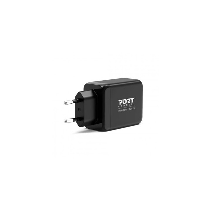 Port CHARGEUR MURAL 65W - USB-C/USB-A - NOIR