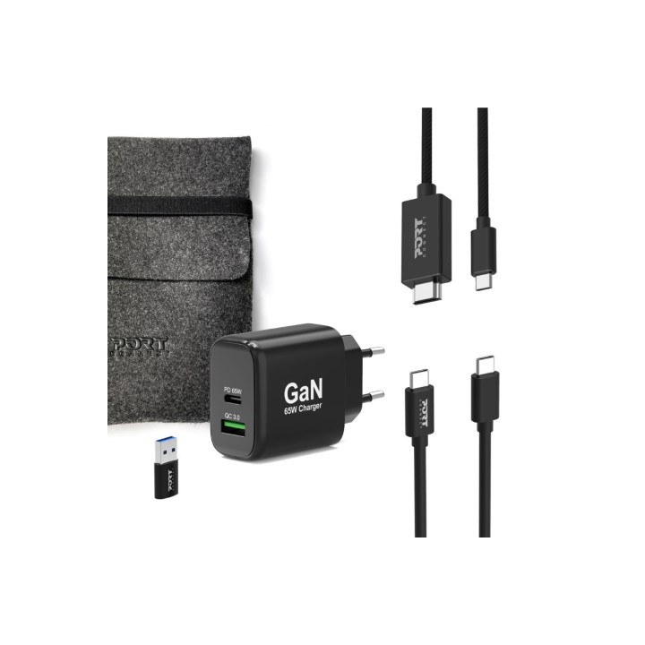 Port KIT CHARGEUR 65W 4 EN 1