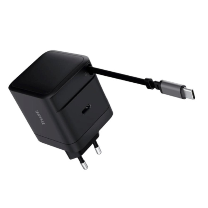 Trust MAXO CHARGEUR SECTEUR 65W USB-C+CABLE USB-C-0.67M