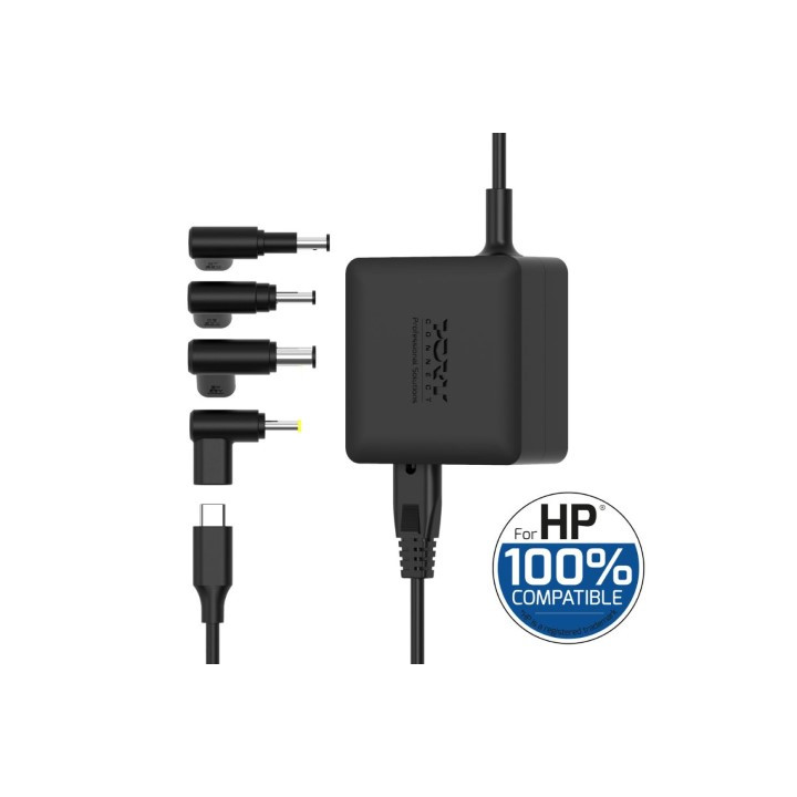 Port ALIMENTATION SECTEUR GAN 65W POUR HP - 4 EMBOUTS