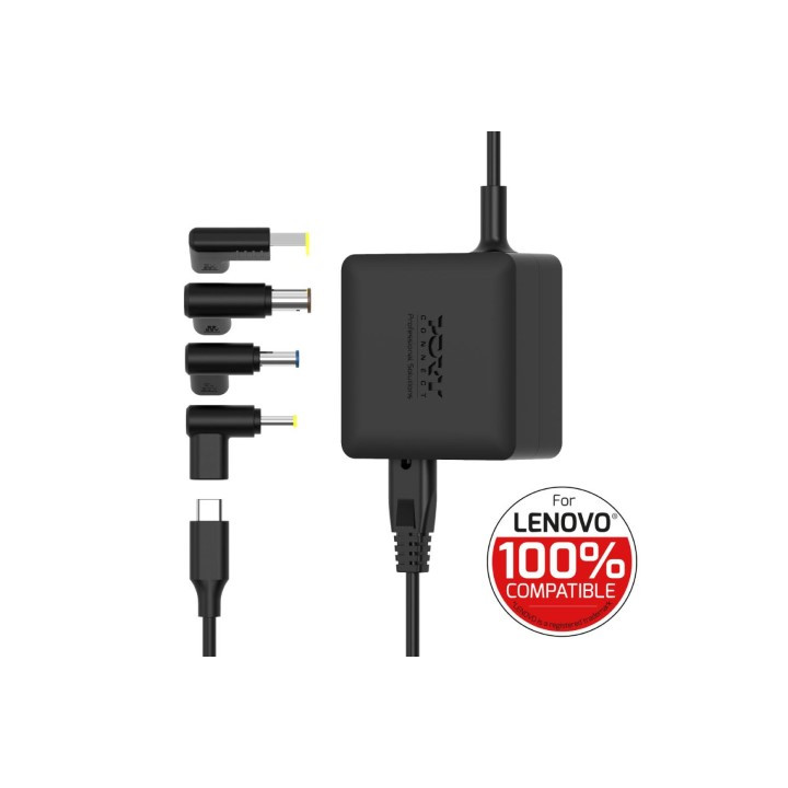 Port ALIMENTATION SECTEUR GAN 65W POUR LENOVO-4 EMBOUTS