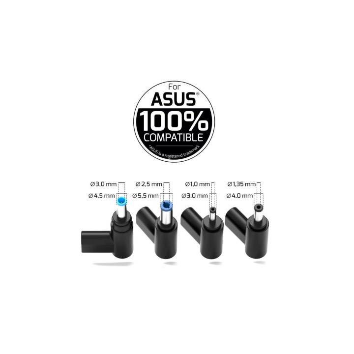 Port ALIMENTATION SECTEUR GAN 65W POUR ASUS-4EMBOUTS