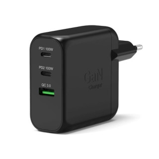 Port CHARGEUR MURAL GAN 100W - 3 PORTS + CABLE USB-C 2M
