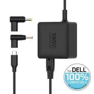 Port ALIMENTATION GAN 65W POUR DELL - 2 EMBOUTS - NOIR