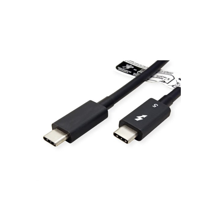 Roline CABLE THUNDERBOLTA 5 USB-C MALE/MALE - 1M - NOIR