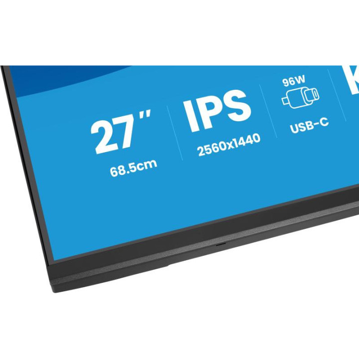Iiyama XB2797QSNPH-B1 27QHD/75HZ/IPS/PIVOT/CAM/USB-C 96W