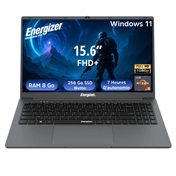 Energizer ENERGYBOOK PRO 15.6 FHD/R5-3500U/8GO/256GO/W11