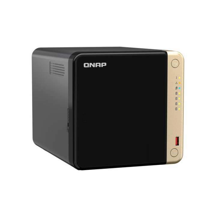 QNAP TS-464 NAS TOWER INTEL CELERON N5095 8 GO DDR4 0 TO QNAP QTS NOIR 