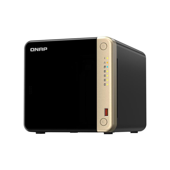 QNAP TS-464 NAS TOWER INTEL CELERON N5095 8 GO DDR4 0 TO QNAP QTS NOIR 