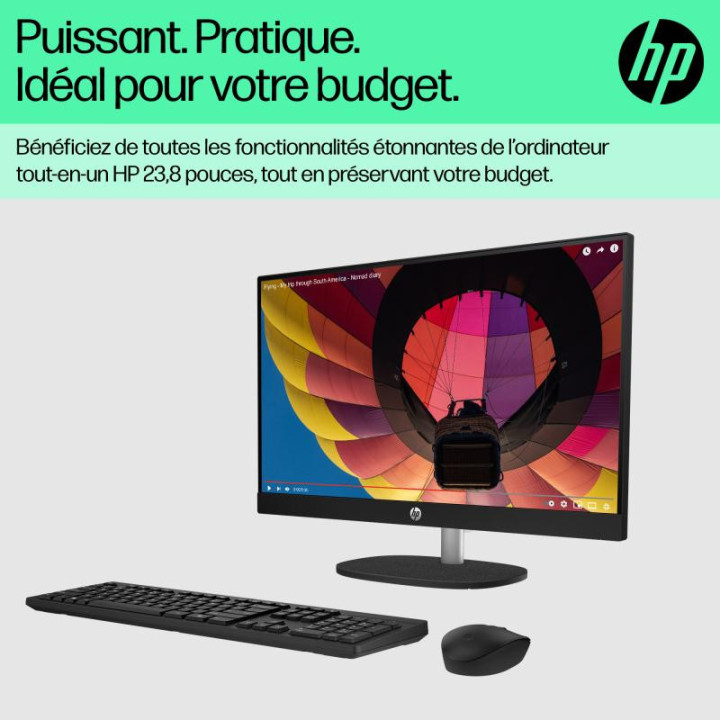 HP ALL-IN-ONE 24-CR0089NF PC AMD RYZEN? 7 7730U 60.5 CM (23.8) 1920 X 1080 PIXELS 16 GO DDR4-SDRAM 512 GO SSD WINDOWS 11 HOME WI