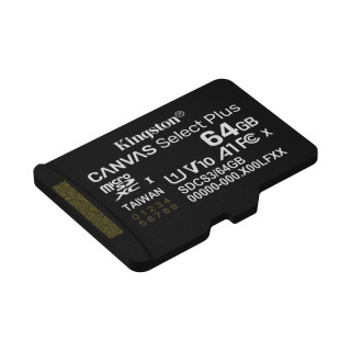 KINGSTON TECHNOLOGY 64GB MICSDXC CANVAS SELECT PLUS GEN3 100R A1 (ADAPTATEUR SD NON INCLUS) 