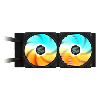 GIGABYTE GAMING 240 REFROIDISSEUR LIQUIDE POUR CPU - 2X120MM VENTILATEURS ARGB. MECANISME D?EMBOITEMENT COULISSANT. DAISY-CHAIN.