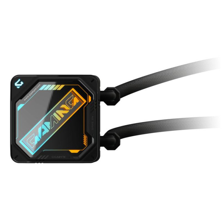 GIGABYTE GAMING 240 REFROIDISSEUR LIQUIDE POUR CPU - 2X120MM VENTILATEURS ARGB. MECANISME D?EMBOITEMENT COULISSANT. DAISY-CHAIN.