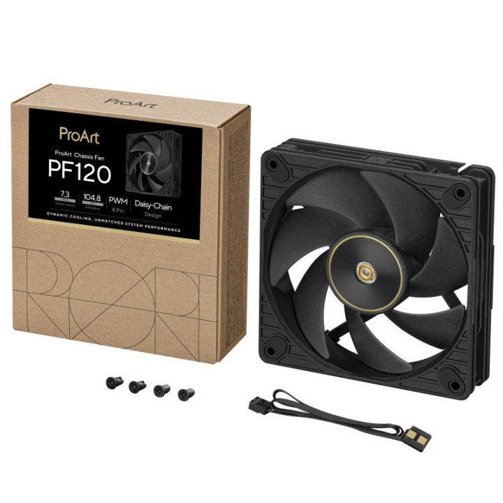 ASUS PROART PF120 FAN PWM BLACK BOITIER PC VENTILATEUR 12 CM NOIR 1 PIECE(S) 