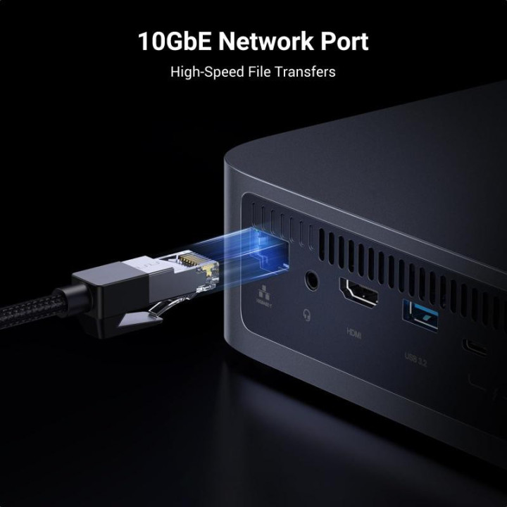 UGREEN DXP480T PLUS NAS BUREAU INTEL CORE? I5 8 GO DDR5 GRIS 