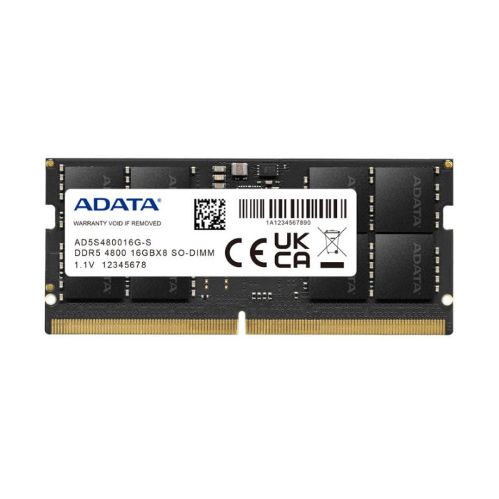 ADATA STANDARD 16GB D5 DRAM SO-DIMM 4800 CL40 