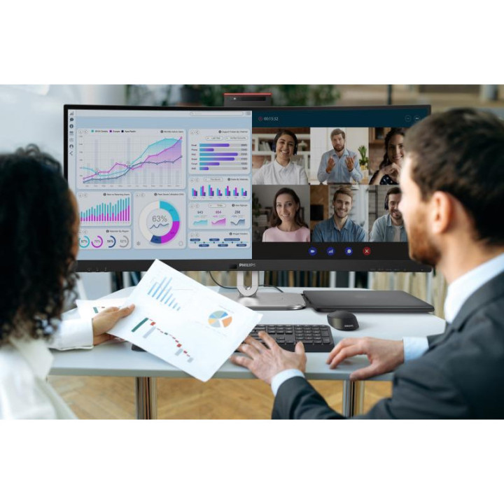 PHILIPS 6000 SERIES 34B2U6603CH/00 ECRAN PLAT DE PC 86.4 CM (34) 3440 X 1440 PIXELS WIDE QUAD HD LCD GRIS 