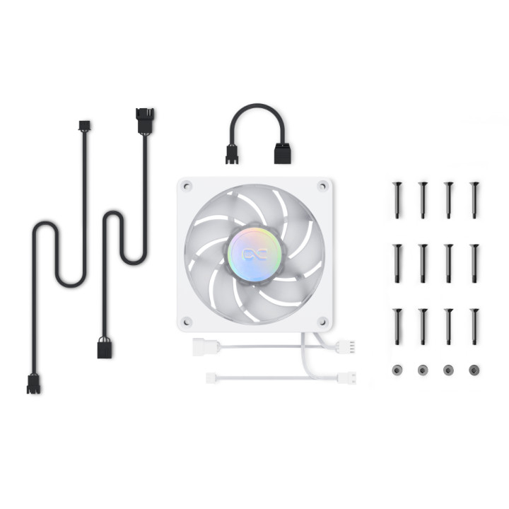 ALPHACOOL APEX STEALTH METALL AURORA 120 - BLANC 