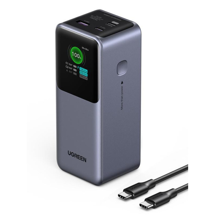 UGREEN POWERBANK 3 PORTS/20000MAH/130W/GRIS