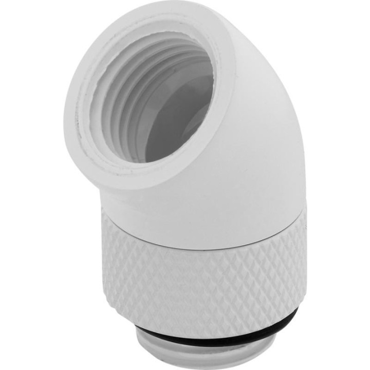 CORSAIR HYDRO X SERIES XF EMBOUT 45 ROTATIF - BLANC (X 2) 