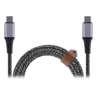 T'nB CABLE USB-C VERS USB-C - 1.5M NYLON RPET - NOIR