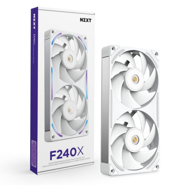 NZXT F240X BOITIER PC VENTILATEUR 12 CM BLANC 1 PIECE(S) 