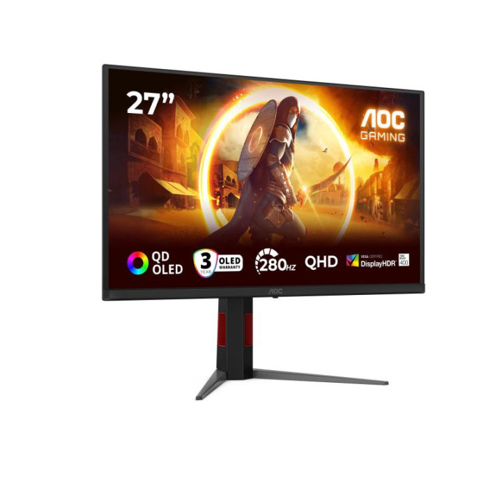 AOC G4 Q27G4ZD ECRAN PLAT DE PC 68.6 CM (27) 2560 X 1440 PIXELS QUAD HD QD-OLED NOIR. ROUGE 