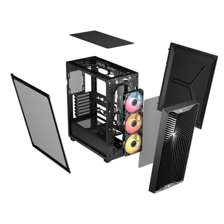 CORSAIR CORSAIR 3200D RS ARGB MID-TOWER PC CASE. BLACK 