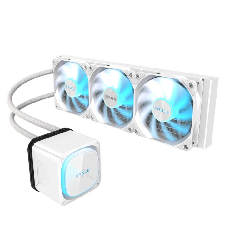 GIGABYTE EAGLE 360 ICE SYSTEME DE REFROIDISSEMENT LIQUIDE POUR CPU - 3X120MM VENTILATEURS ARGB. ECRAN LCD COULEUR. DAISY-CHAIN. 