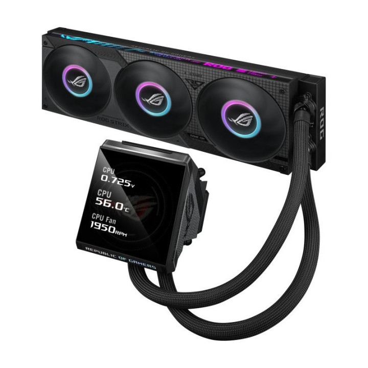 ASUS ROG STRIX LC IV 360 ARGB LCD PROCESSEUR KIT DE REFROIDISSEMENT DU LIQUIDE 12 CM NOIR 