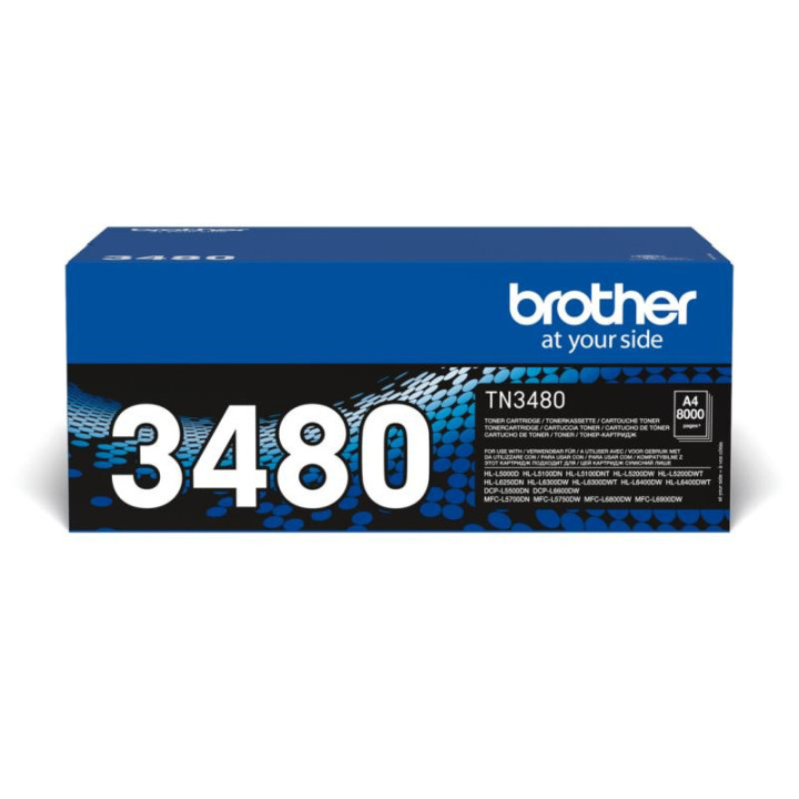 Brother TN-3480 Cartouche de toner Original Noir 1 pièce(s)