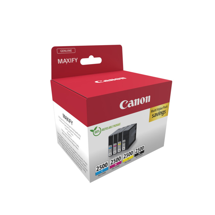 Canon CARTOUCHE D'ENCRE PGI-2500 - PACK DE 4 COULEURS