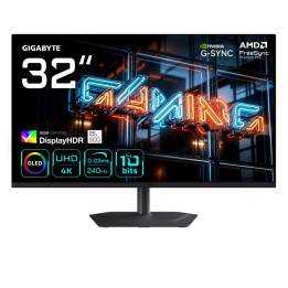 GIGABYTE MO32U24 MONITEUR GAMING OLED 32? 4K UHD - 3840 X 2160. 240HZ. 0.03MS. 300 CD/M2. G-SYNC COMPATIBLE. FREESYNC PREMIUM PR
