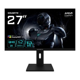 GIGABYTE G27Q3 MONITEUR GAMING 27? 2K QHD - 2560 X 1440. 320HZ. 1MS. 350 CD/M2. FREESYNC PREMIUM. DISPLAY HDR400. HDMI 2.0. DISP