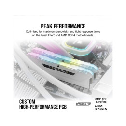 CORSAIR CMH32GX4M2D3600C18W RGB (2X16GO DDR4 3600 PC28800) 